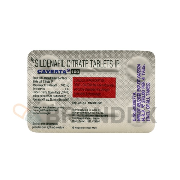 Caverta 100 mg Ranbaxy