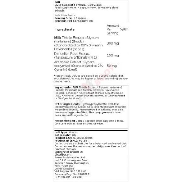 San Liver support formula San